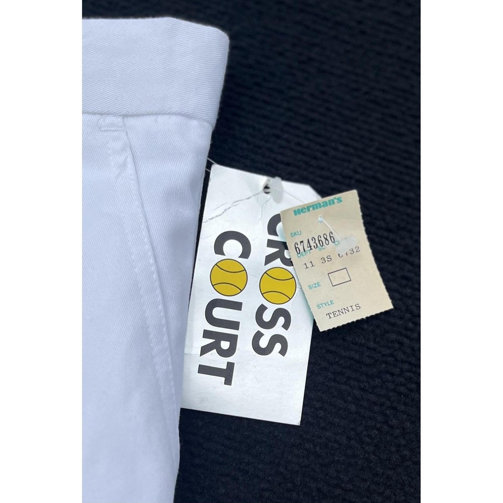Vintage Cross Court Tennis‎ Shorts Mens 34 80s Poly Cotton NWT Classic Retro - Picture 6 of 14